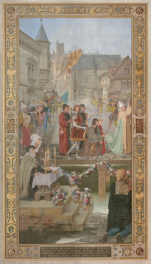 Pierre Puvis de Chavannes - La storia di santa Genoveffa, I miracoli, Panthéon, Parigi